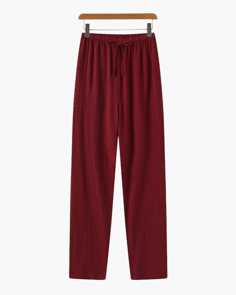 Men’s Linen Pants – Lightweight Summer Relaxed Fit
