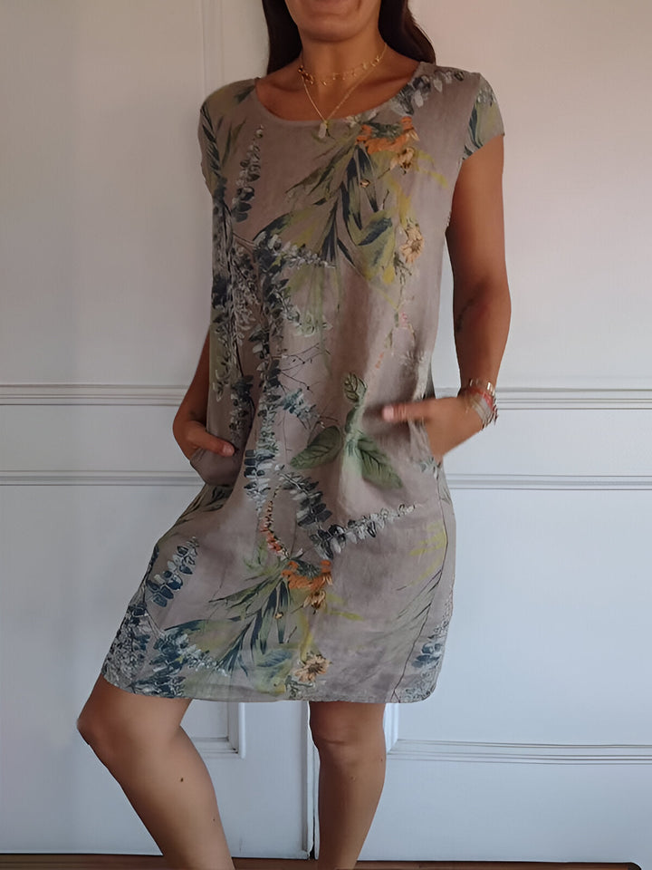 Chiffon Floral Wrap Midi Dress - Garden Party