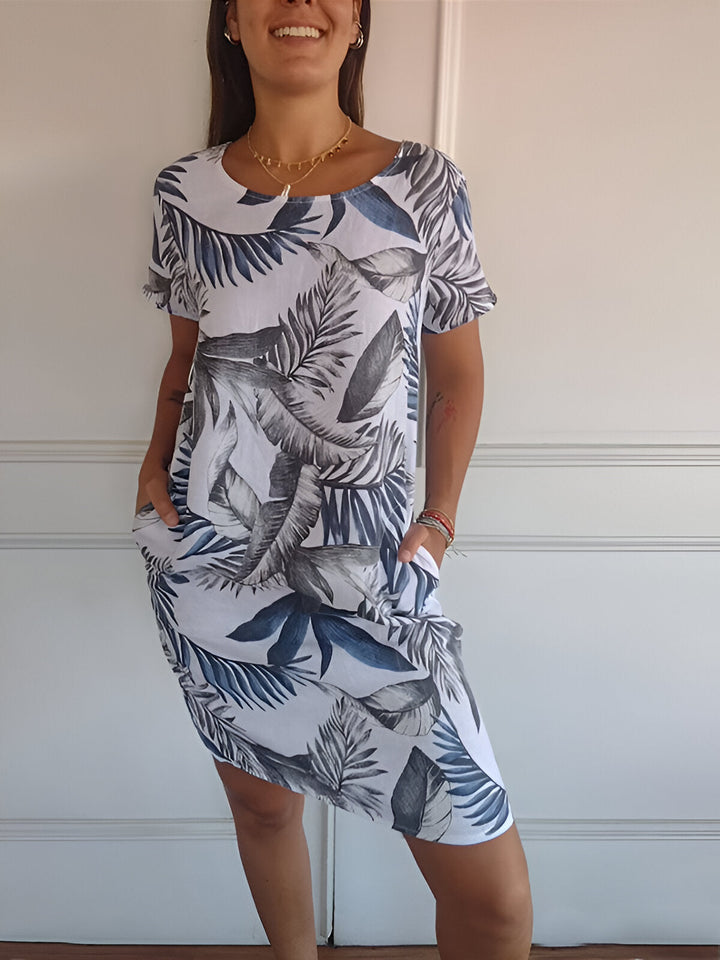 Chiffon Floral Wrap Midi Dress - Garden Party