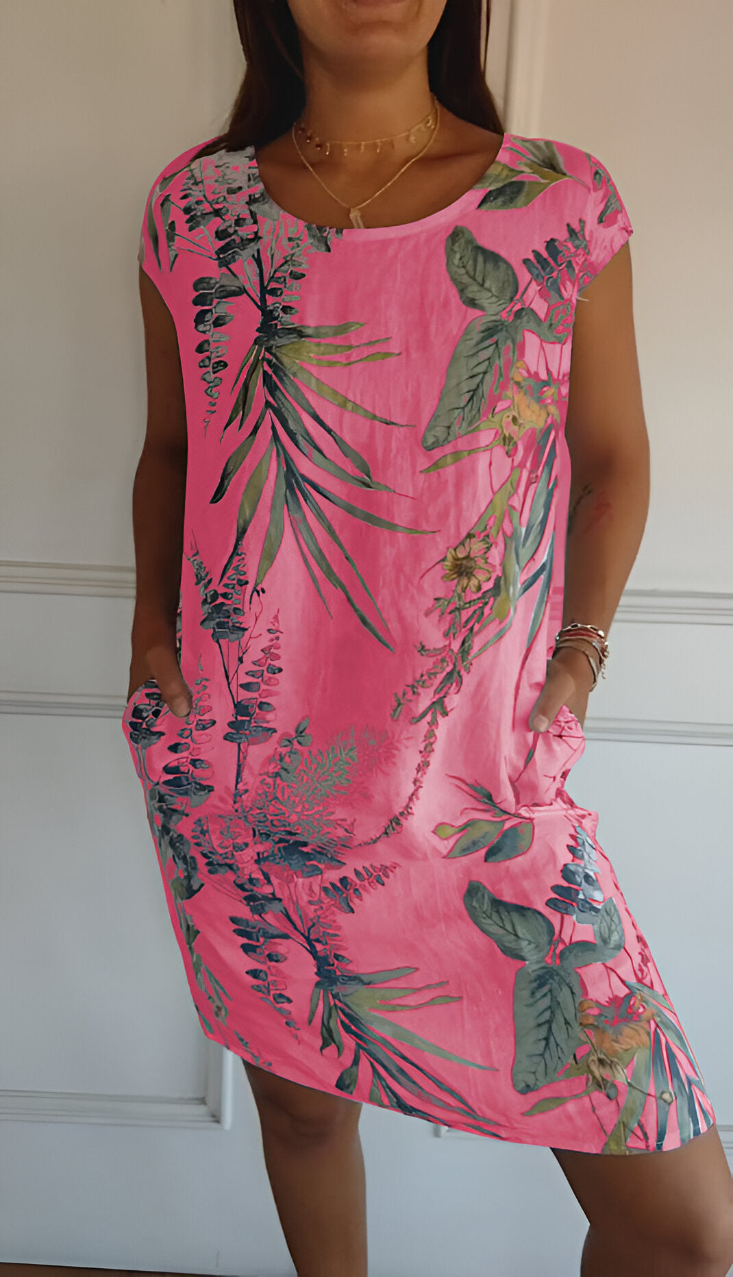Chiffon Floral Wrap Midi Dress - Garden Party