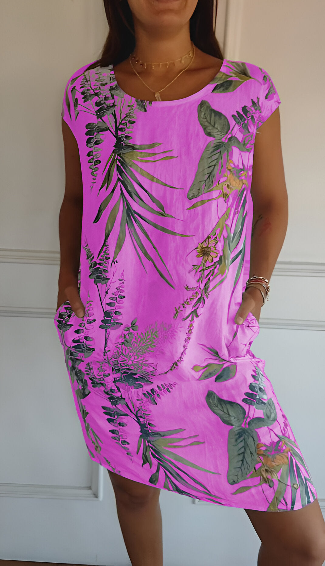 Chiffon Floral Wrap Midi Dress - Garden Party