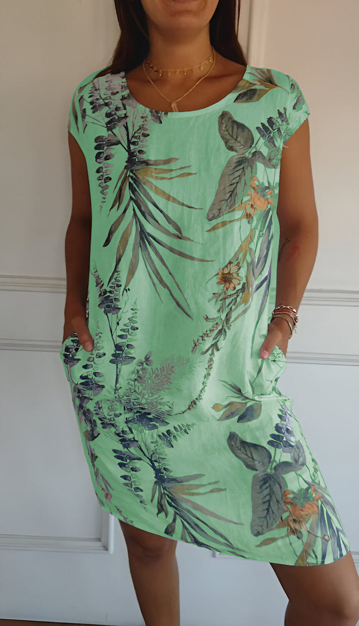 Chiffon Floral Wrap Midi Dress - Garden Party