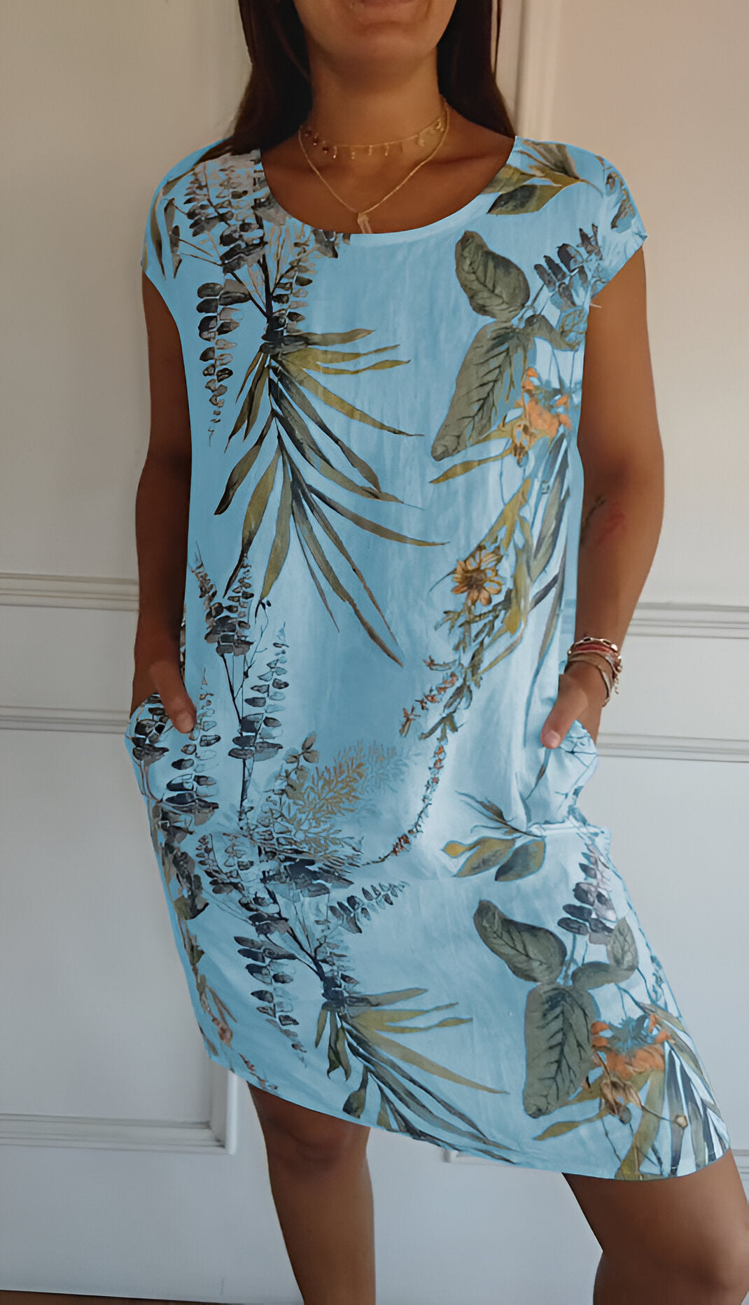 Chiffon Floral Wrap Midi Dress - Garden Party