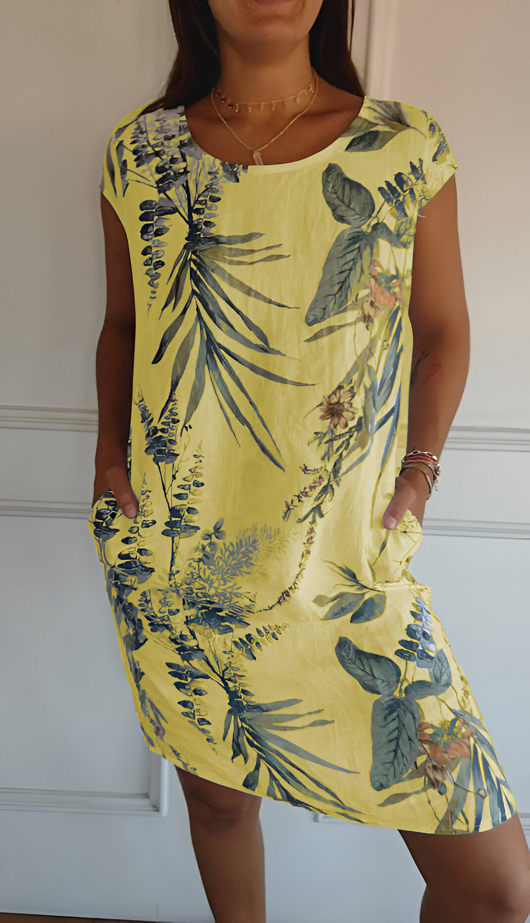 Chiffon Floral Wrap Midi Dress - Garden Party