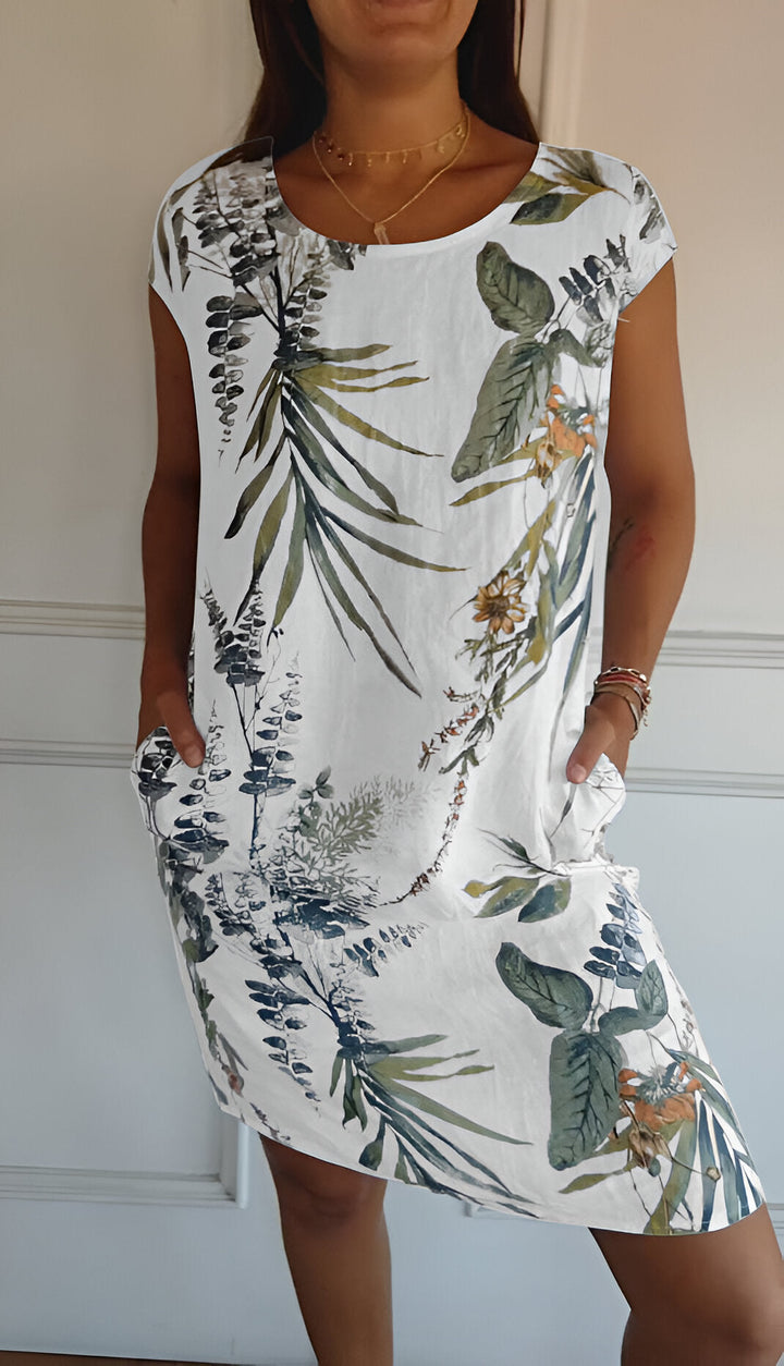 Chiffon Floral Wrap Midi Dress - Garden Party