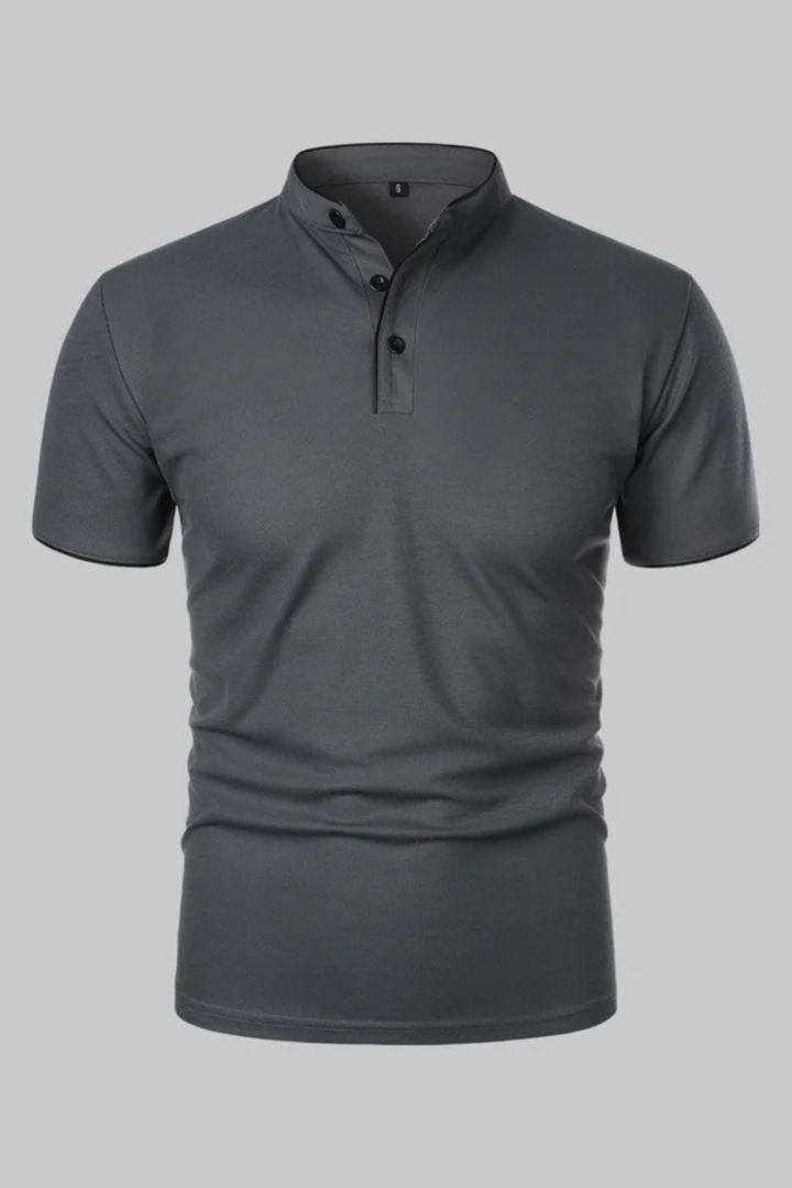 Men’s Lightweight Linen Polo - Smart Casual Shirt