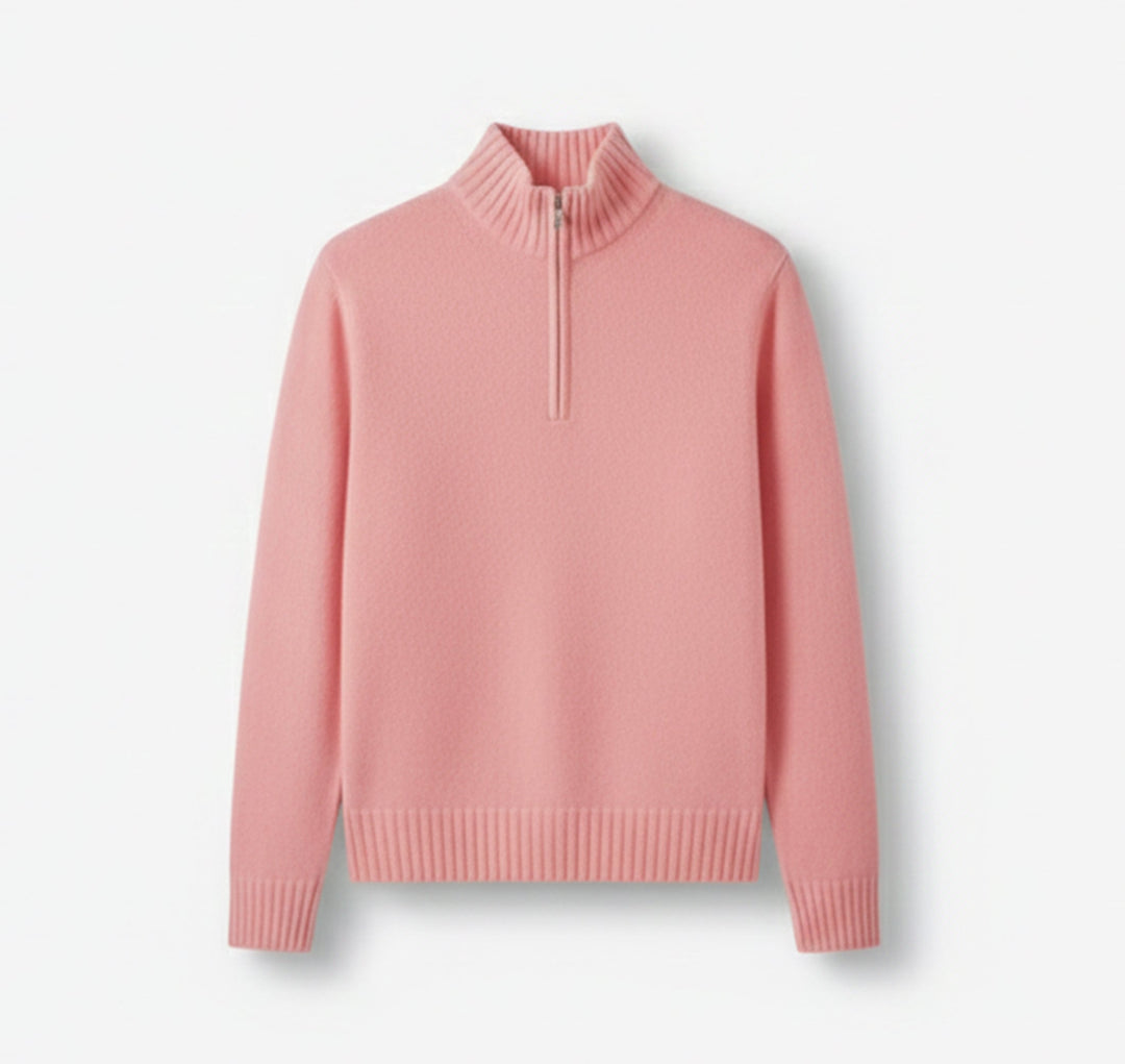 Men’s Half-Zip Sweater – Cozy Winter Knit