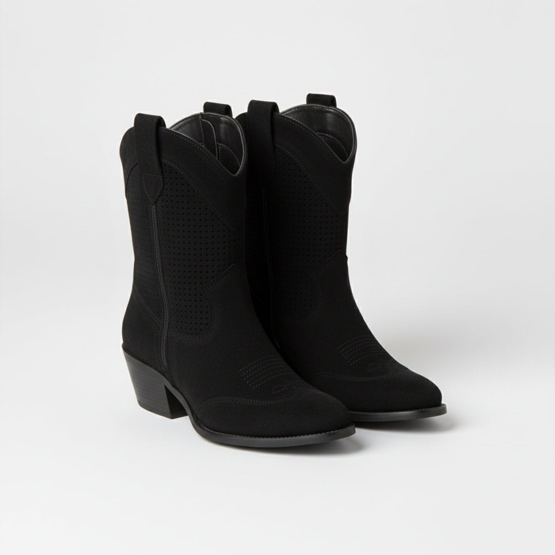 Women’s Lace-Up Ankle Boots – Block Heel & Trendy Design