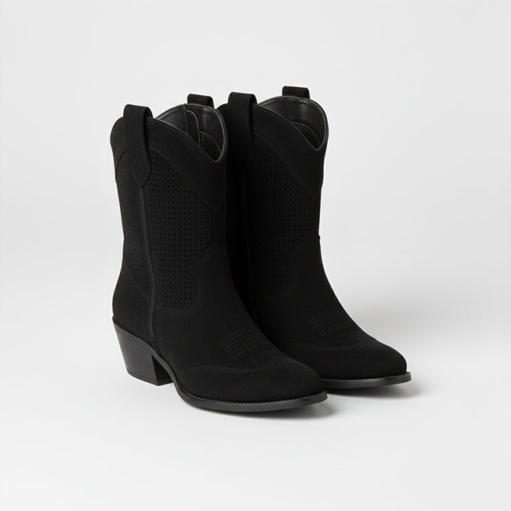 Women’s Lace-Up Ankle Boots – Block Heel & Trendy Design