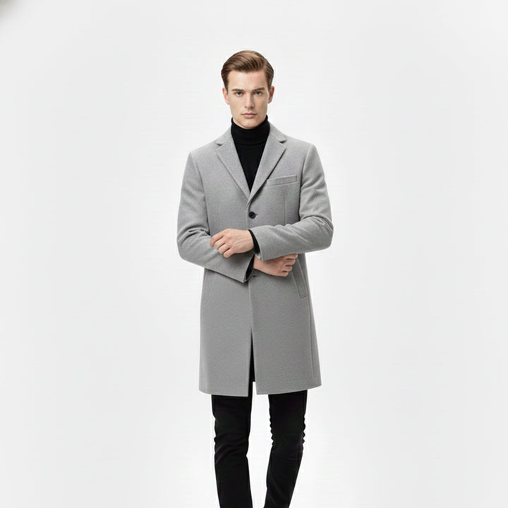 Men’s Old Money Long Coat – Winter Layer