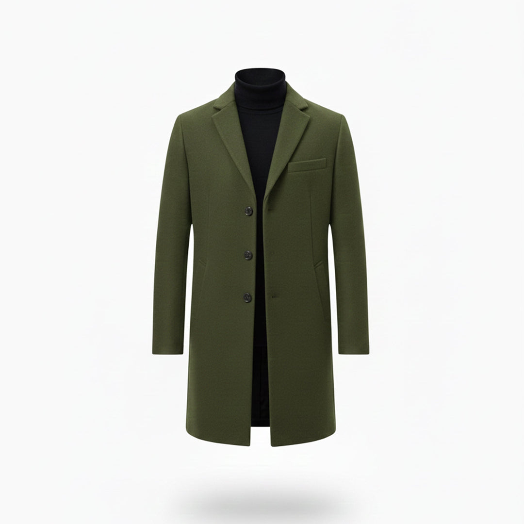 Men’s Old Money Long Coat – Winter Layer