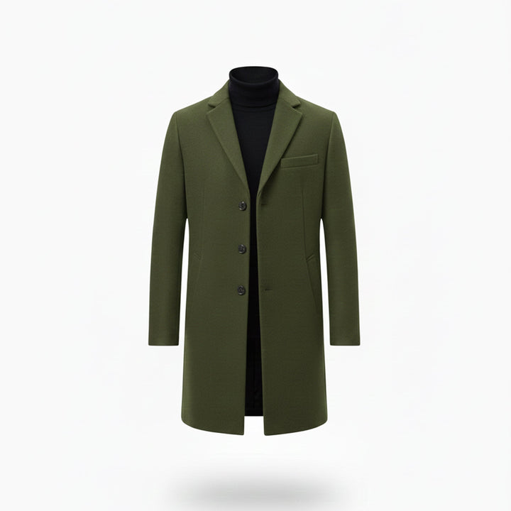 Men’s Old Money Long Coat – Winter Layer