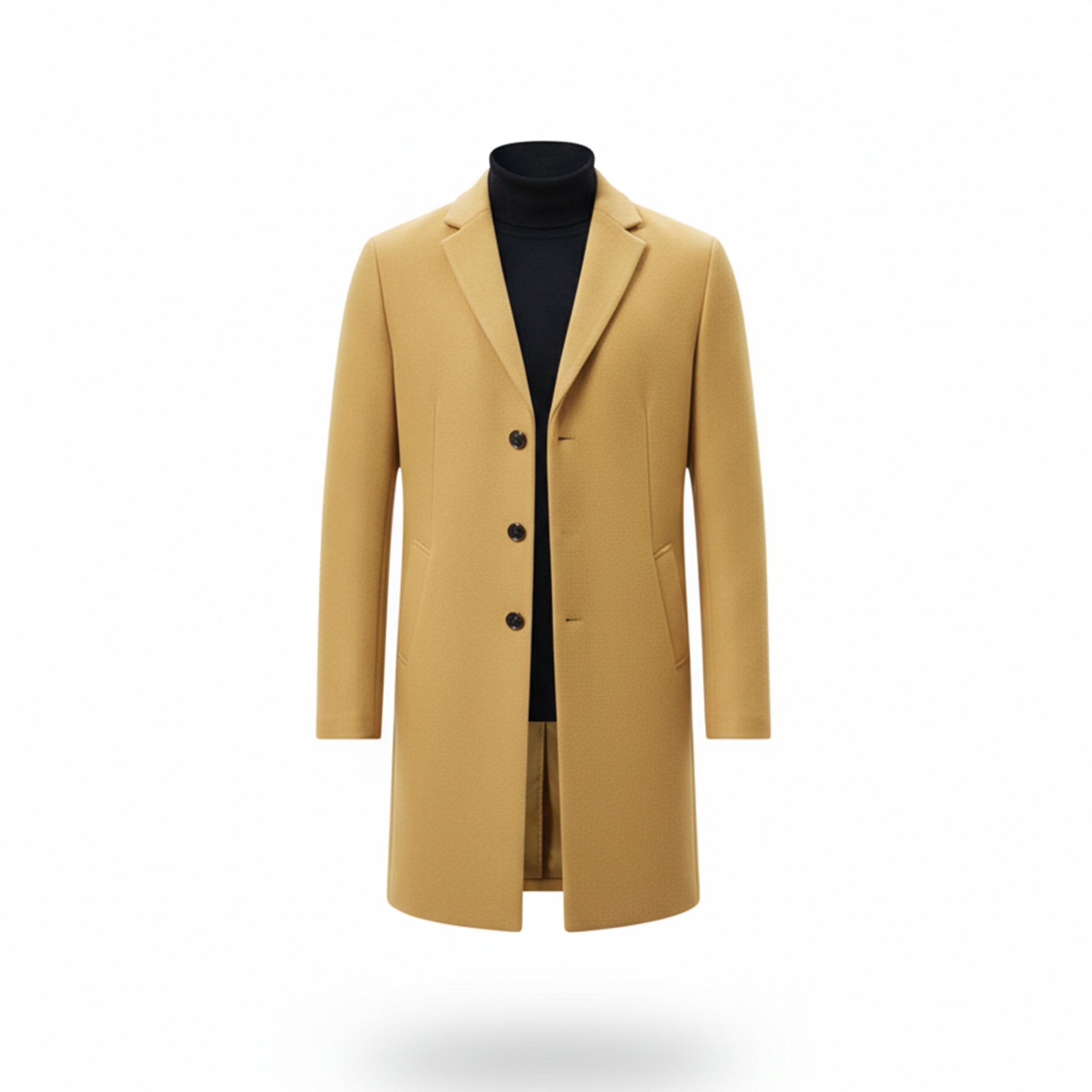 Men’s Old Money Long Coat – Winter Layer