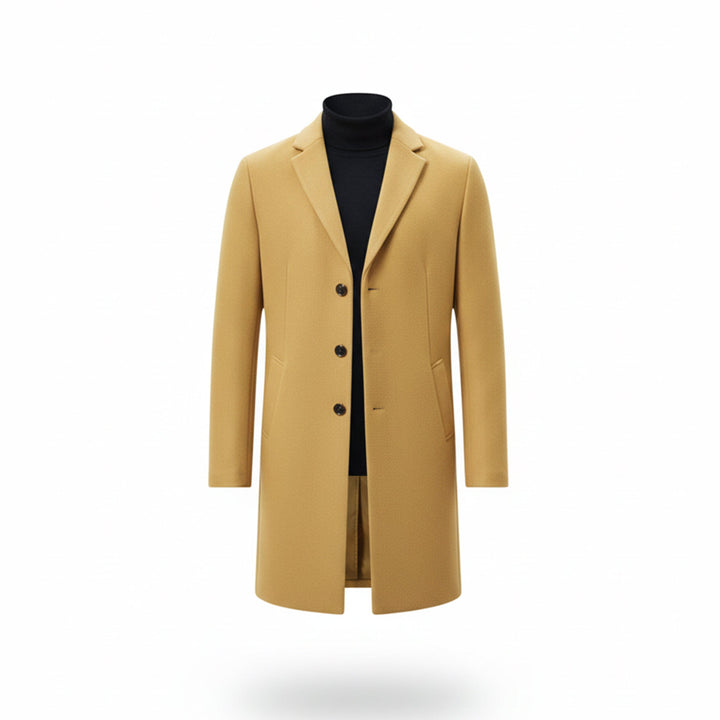 Men’s Old Money Long Coat – Winter Layer