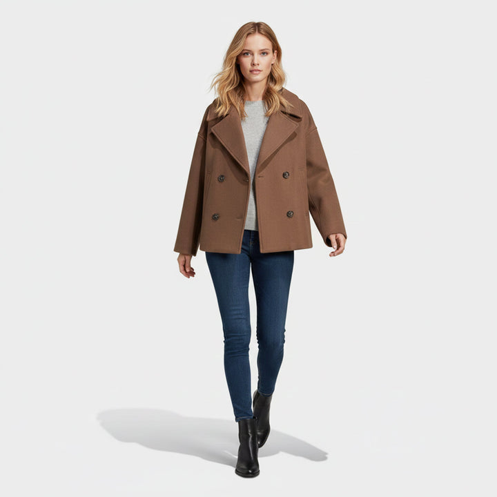 Women's Cropped Soft-Knit Blazer – Effortless Smart-Casual