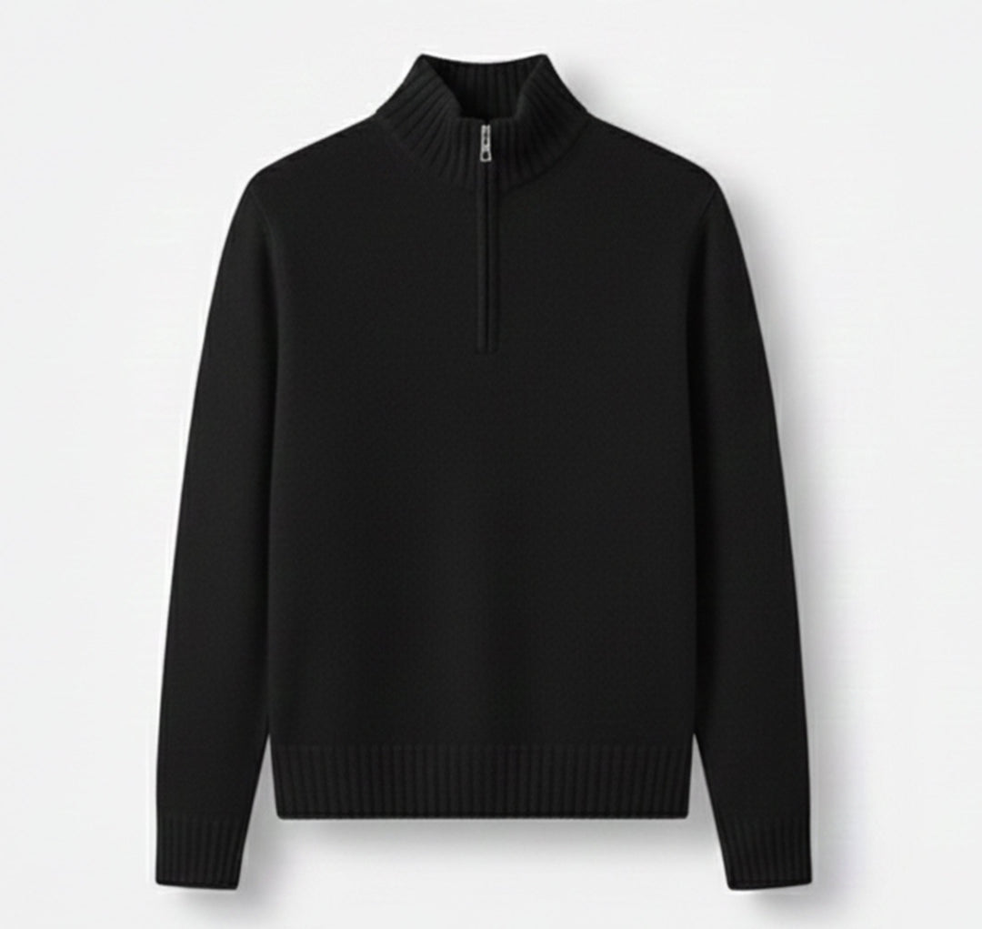 Men’s Half-Zip Sweater – Cozy Winter Knit