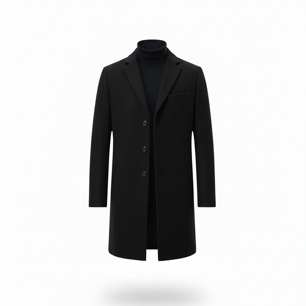 Men’s Old Money Long Coat – Winter Layer