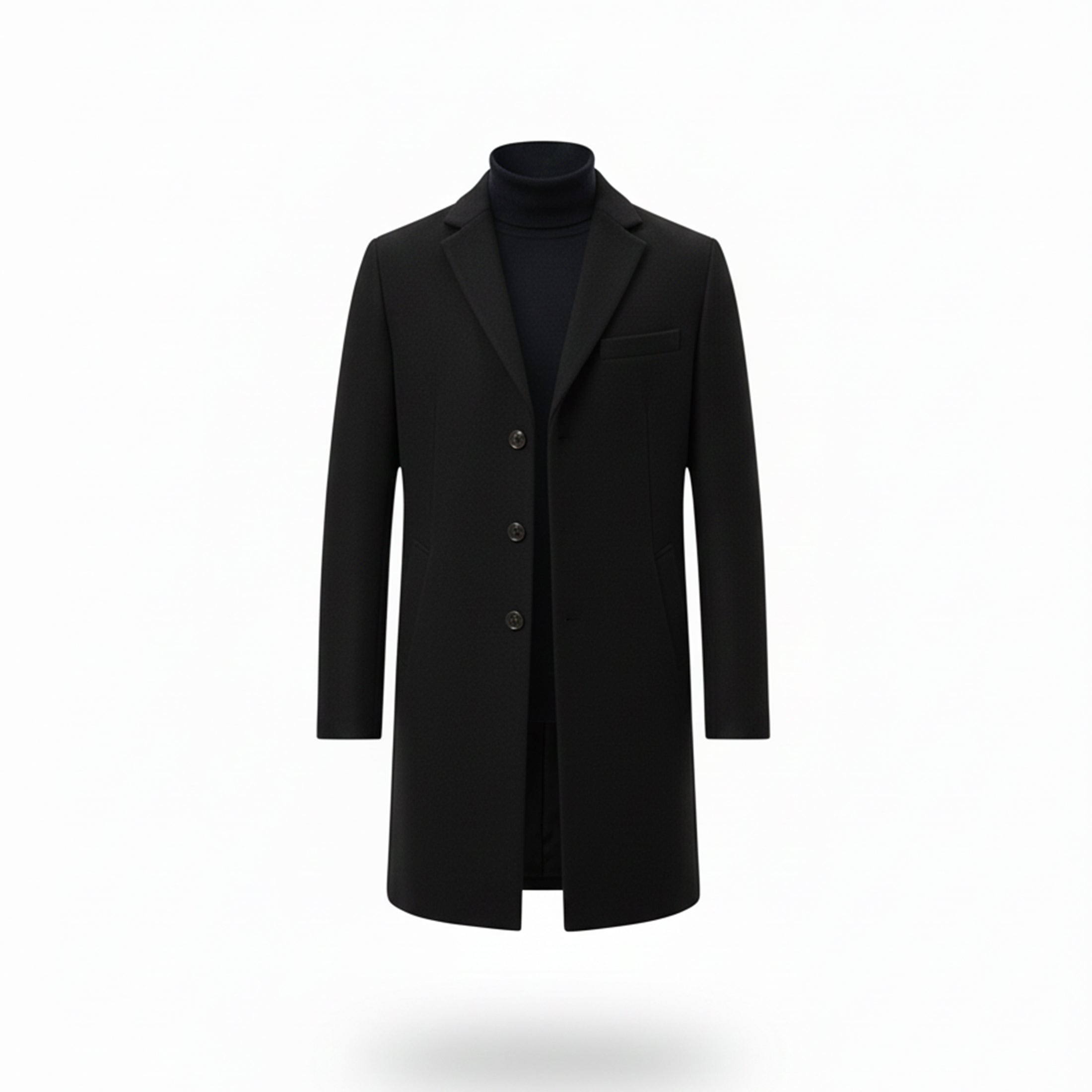 Men’s Old Money Long Coat – Winter Layer