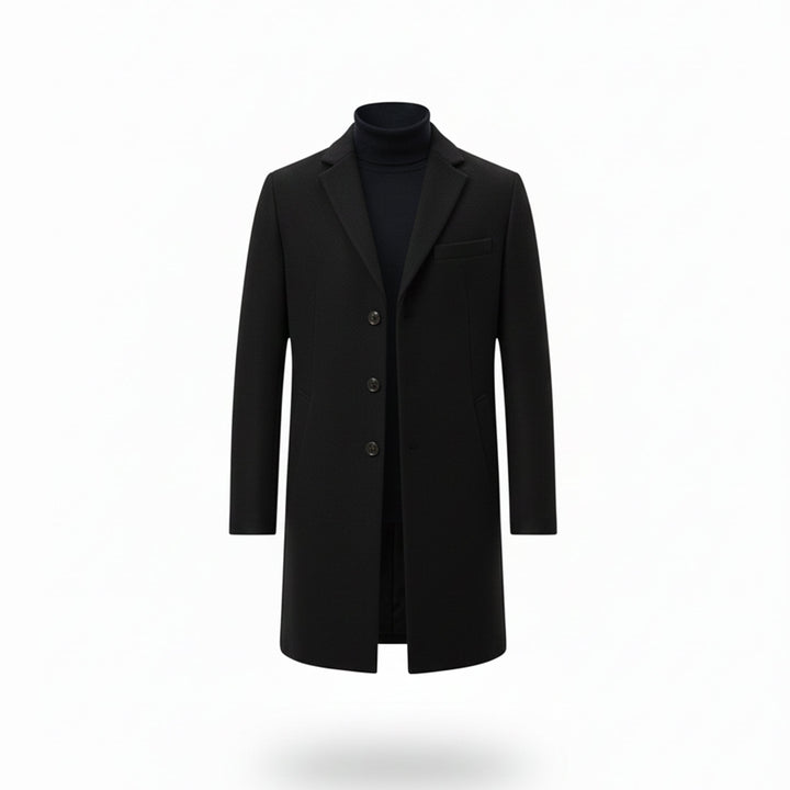 Men’s Old Money Long Coat – Winter Layer