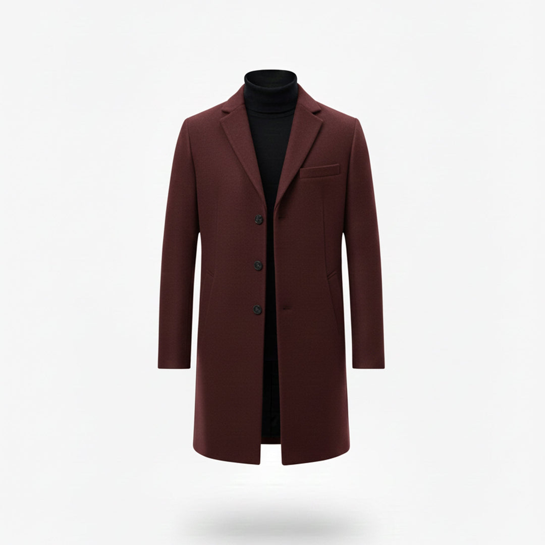 Men’s Old Money Long Coat – Winter Layer