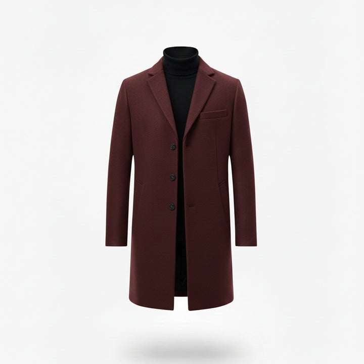 Men’s Old Money Long Coat – Winter Layer