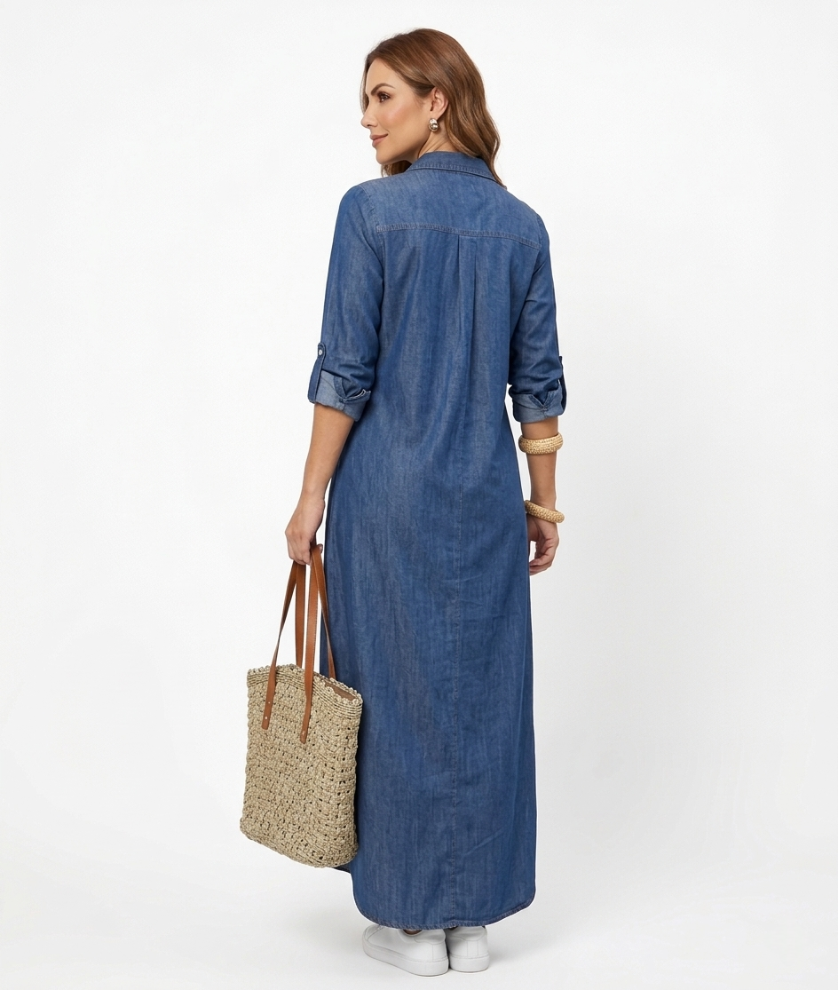 Women’s Loose Maxi Dress - Casual Classic Dress