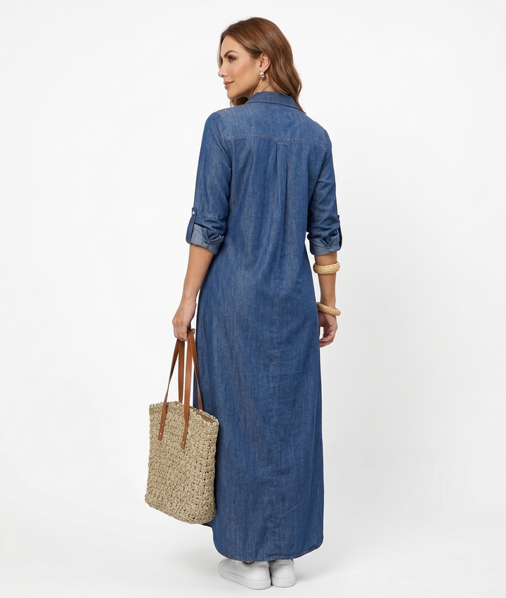 Women’s Loose Maxi Dress - Casual Classic Dress