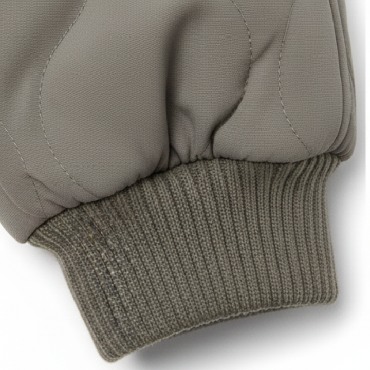 Women's Lined Quilted Bomber Jacket - Full Zip