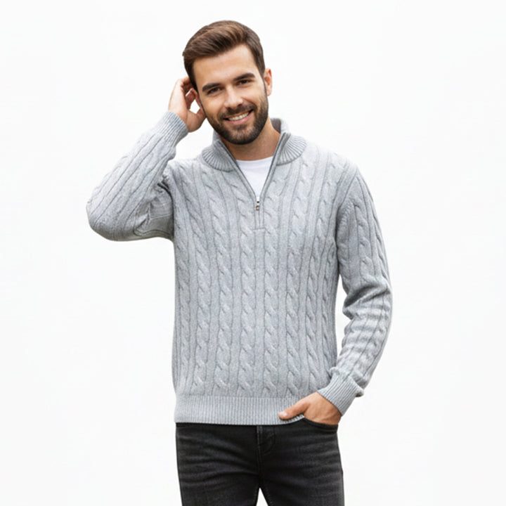 Men’s Quarter-Zip Pullover – Casual Winter Layer