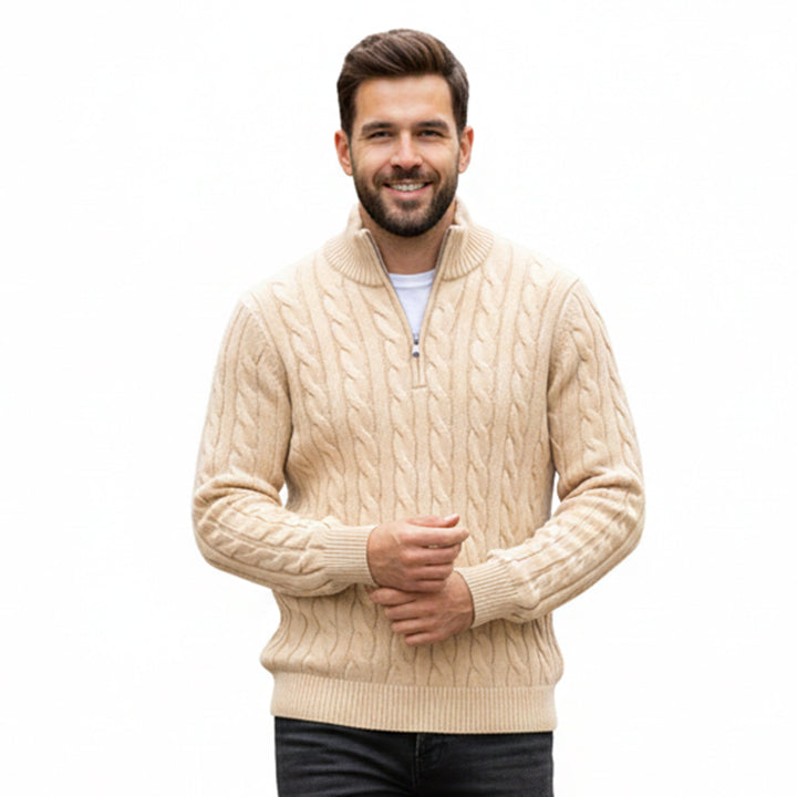 Men’s Quarter-Zip Pullover – Casual Winter Layer