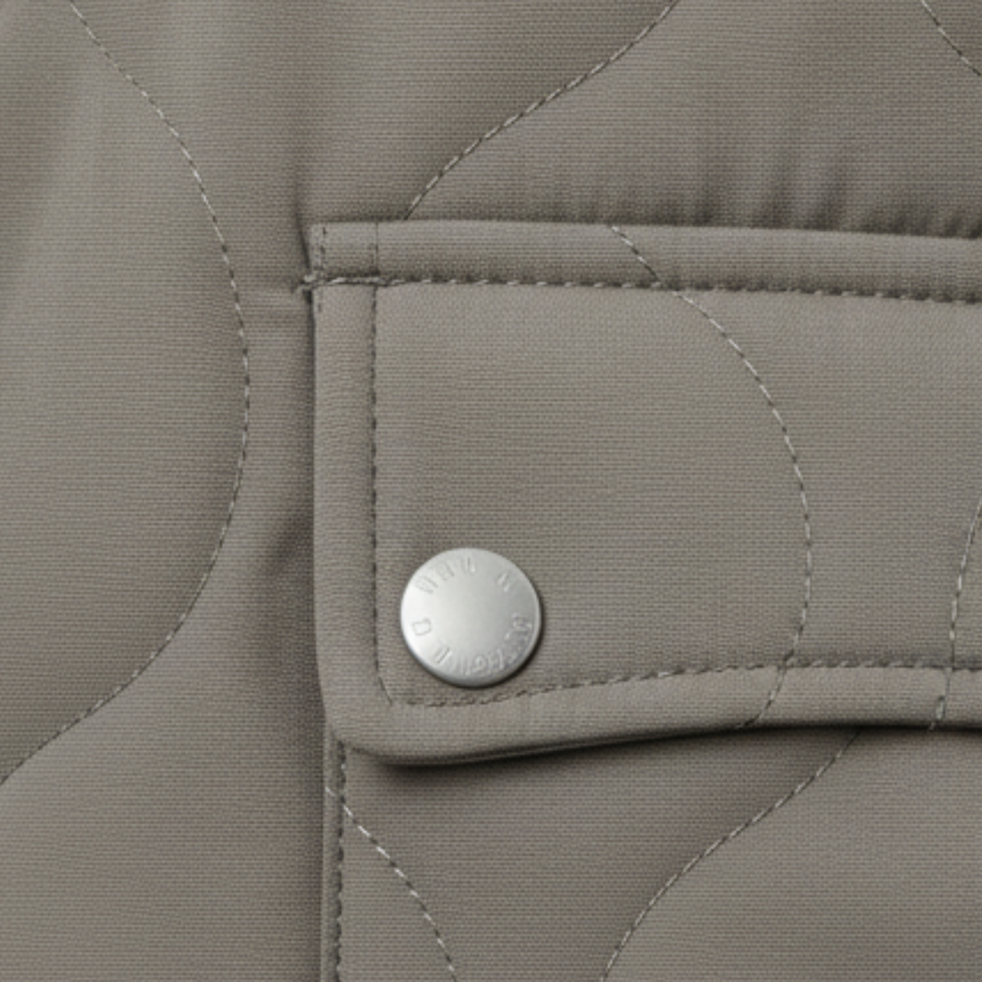 Women's Lined Quilted Bomber Jacket - Full Zip