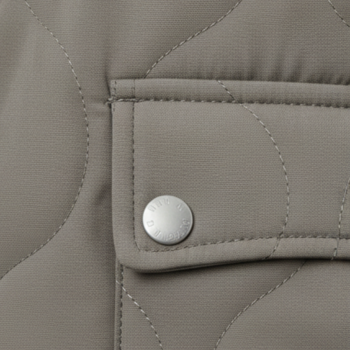 Women's Lined Quilted Bomber Jacket - Full Zip