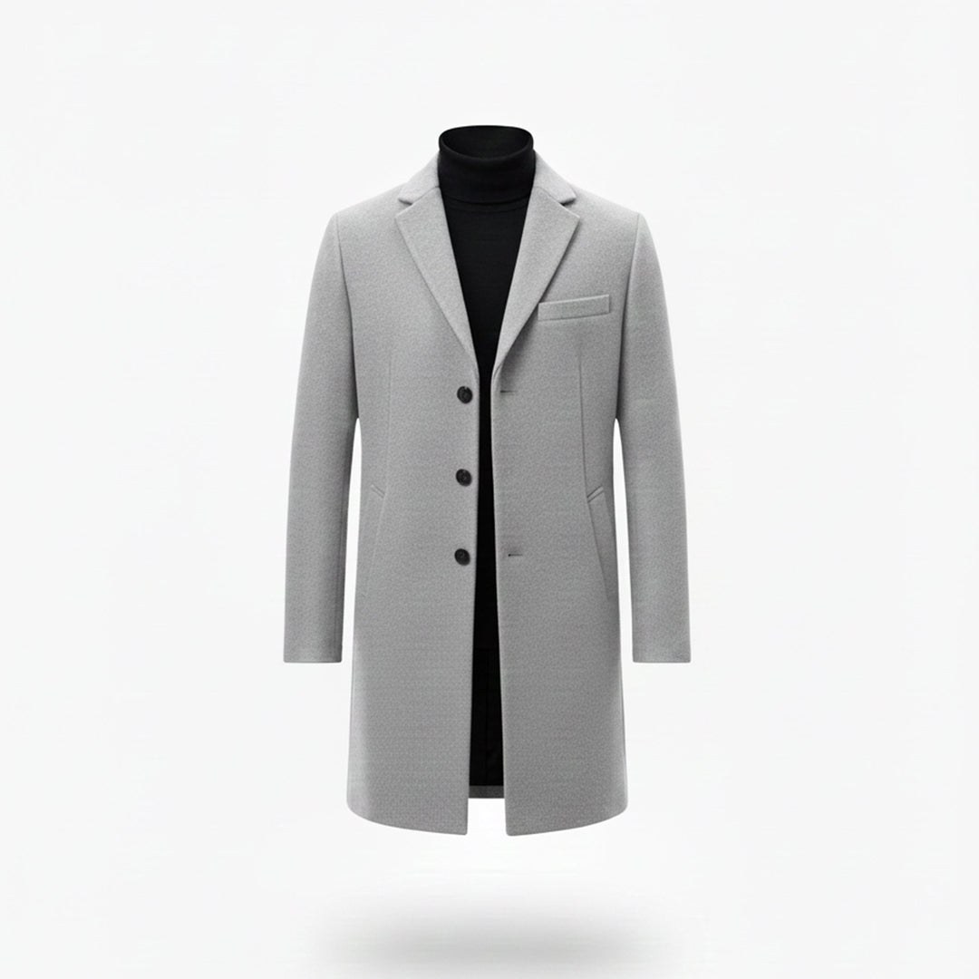Men’s Old Money Long Coat – Winter Layer