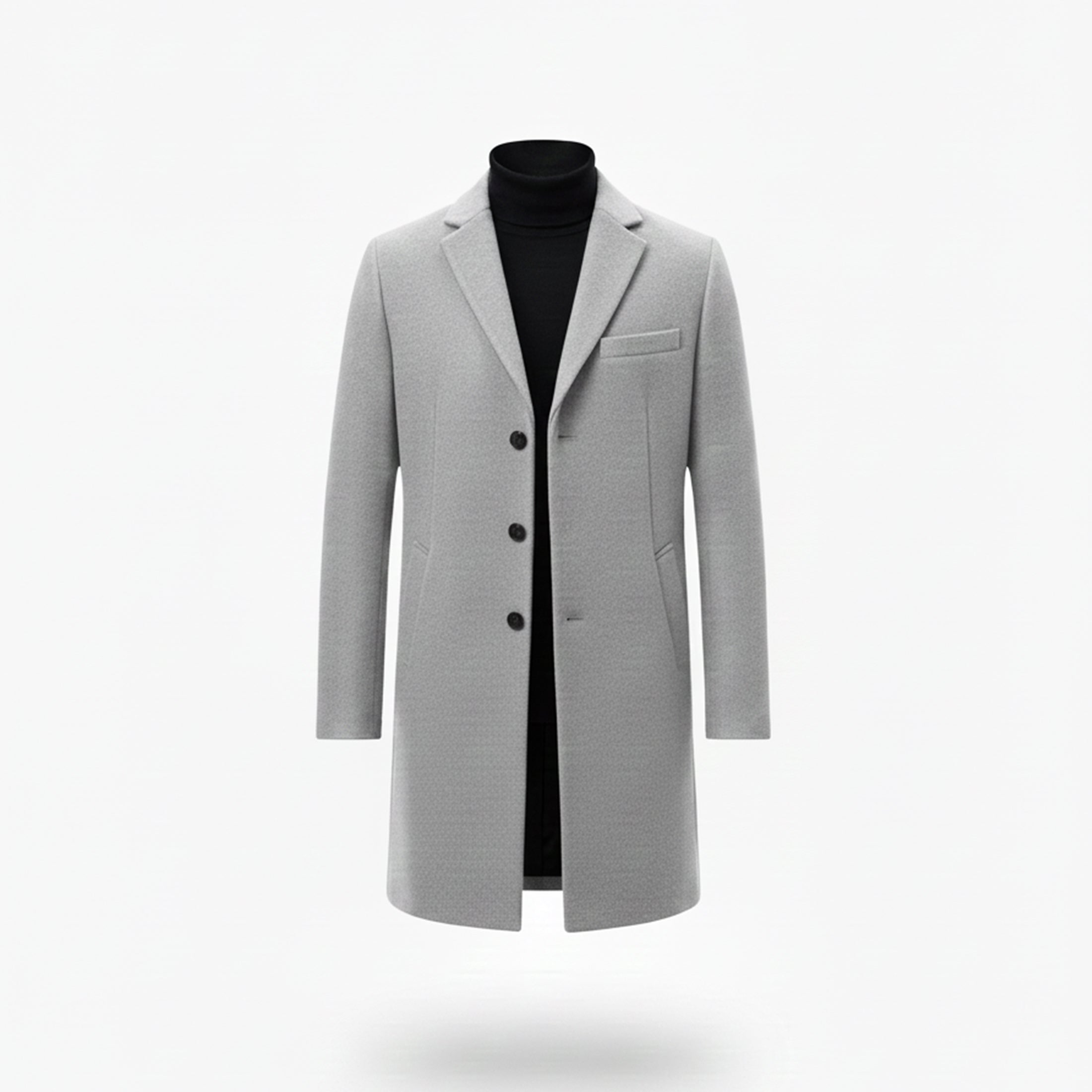 Men’s Old Money Long Coat – Winter Layer