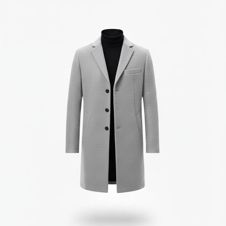Men’s Old Money Long Coat – Winter Layer