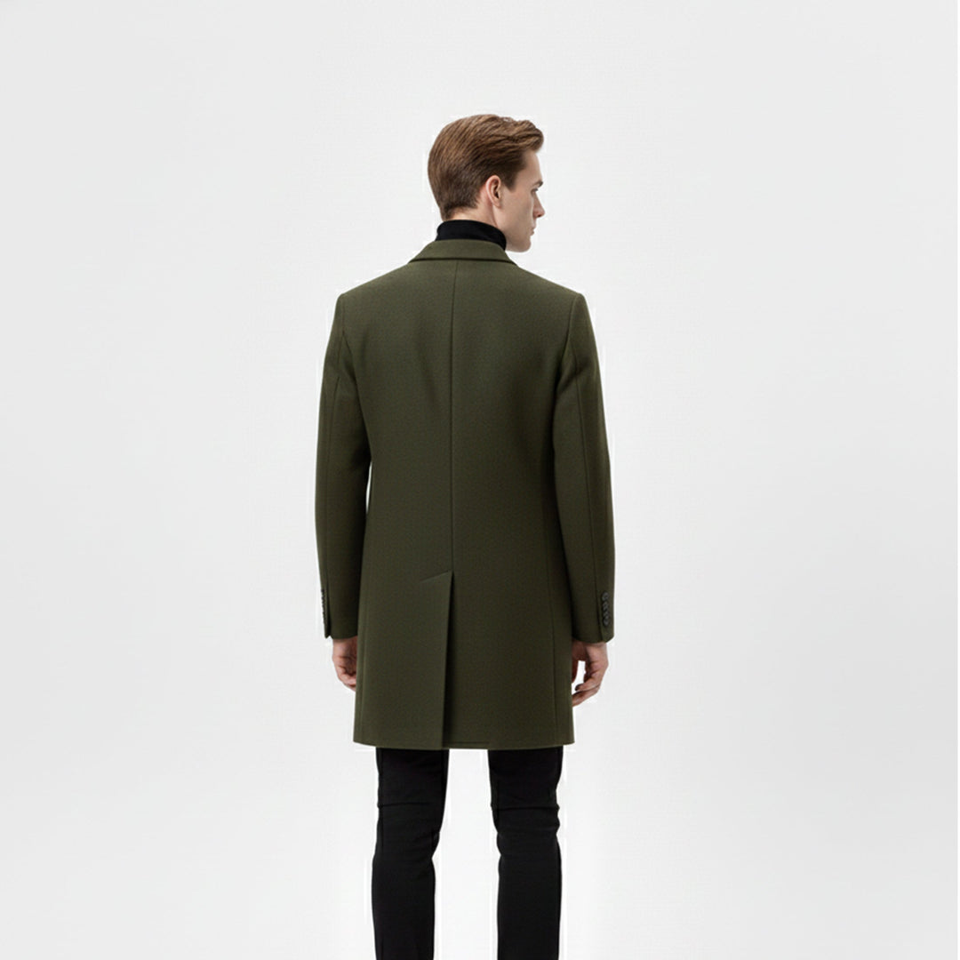 Men’s Old Money Long Coat – Winter Layer