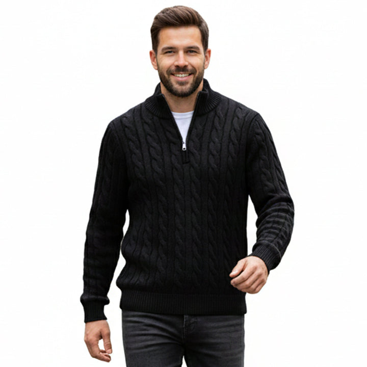 Men’s Quarter-Zip Pullover – Casual Winter Layer