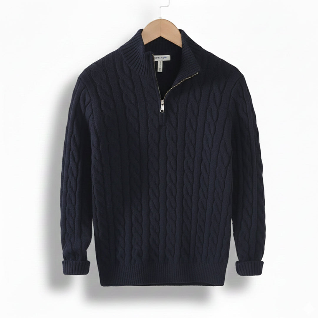 Men’s Quarter-Zip Pullover – Casual Winter Layer