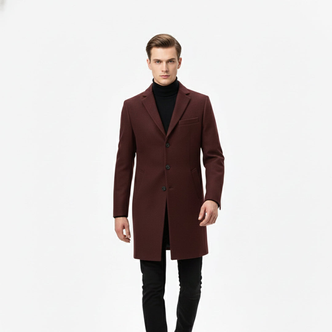 Men’s Old Money Long Coat – Winter Layer