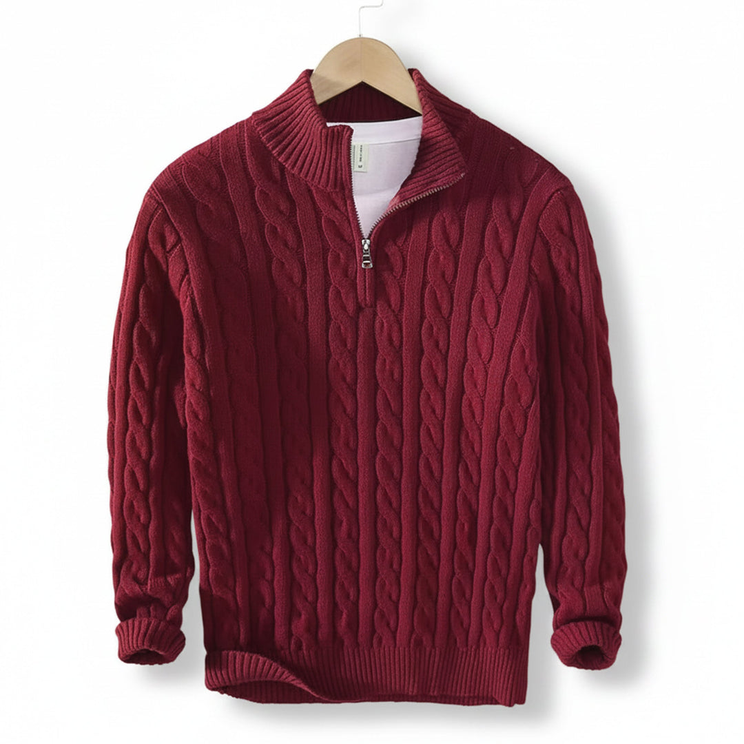 Men’s Quarter-Zip Pullover – Casual Winter Layer