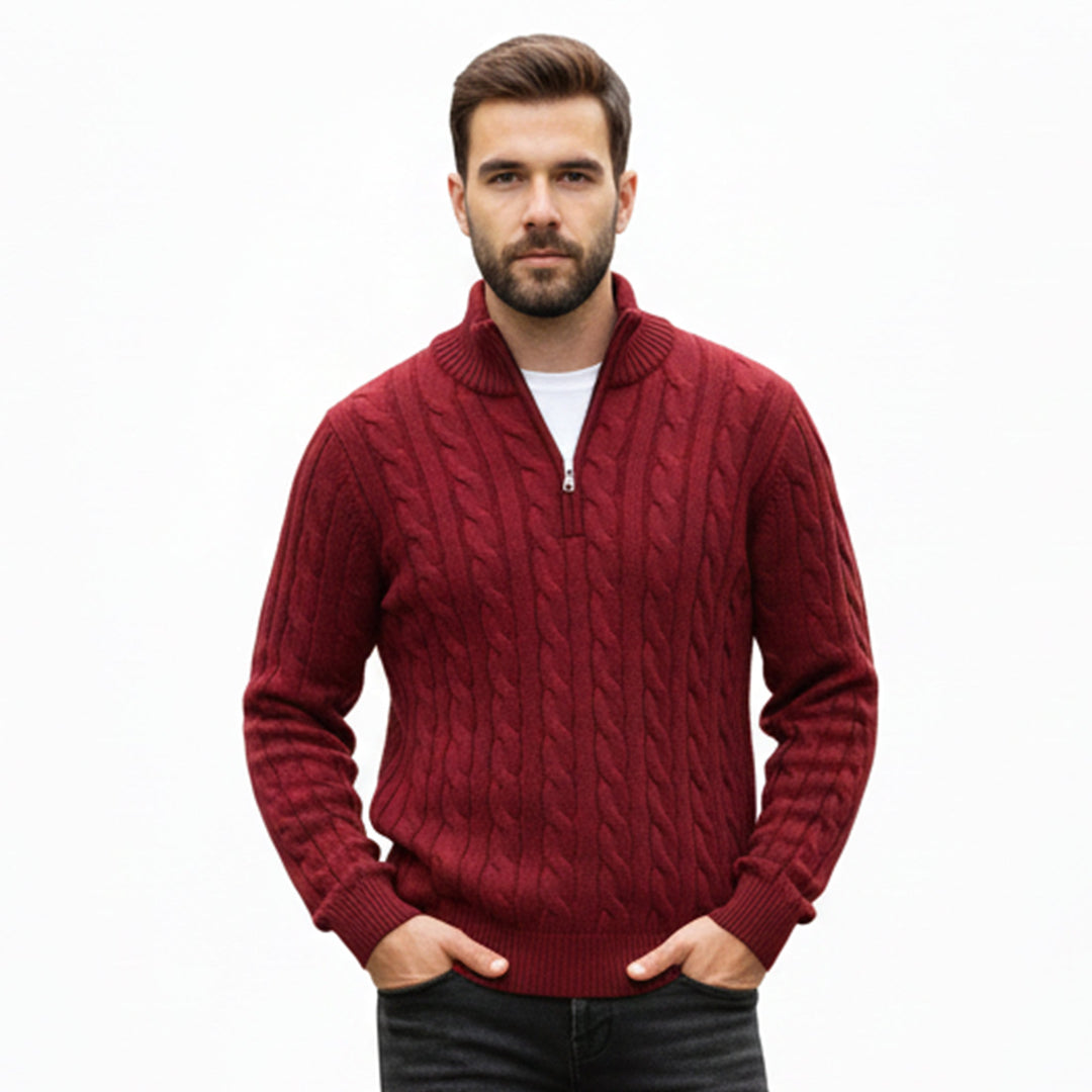 Men’s Quarter-Zip Pullover – Casual Winter Layer