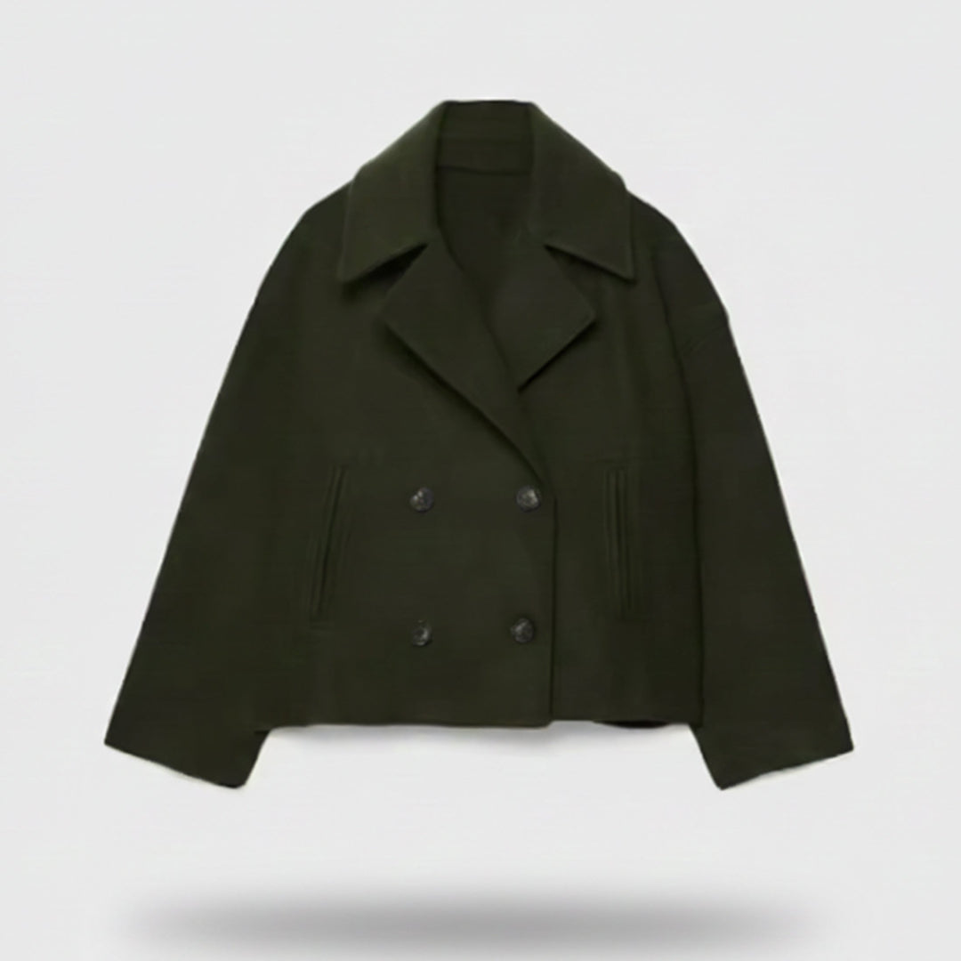 Women's Cropped Soft-Knit Blazer – Effortless Smart-Casual