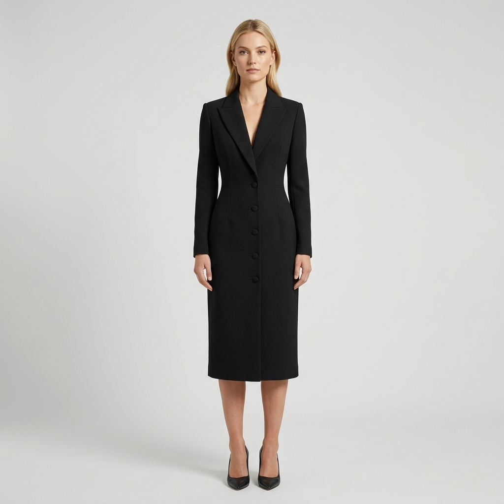 Women’s Classic Midi Dress - Elegant Formal Occasion Wear