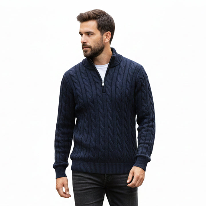 Men’s Quarter-Zip Pullover – Casual Winter Layer