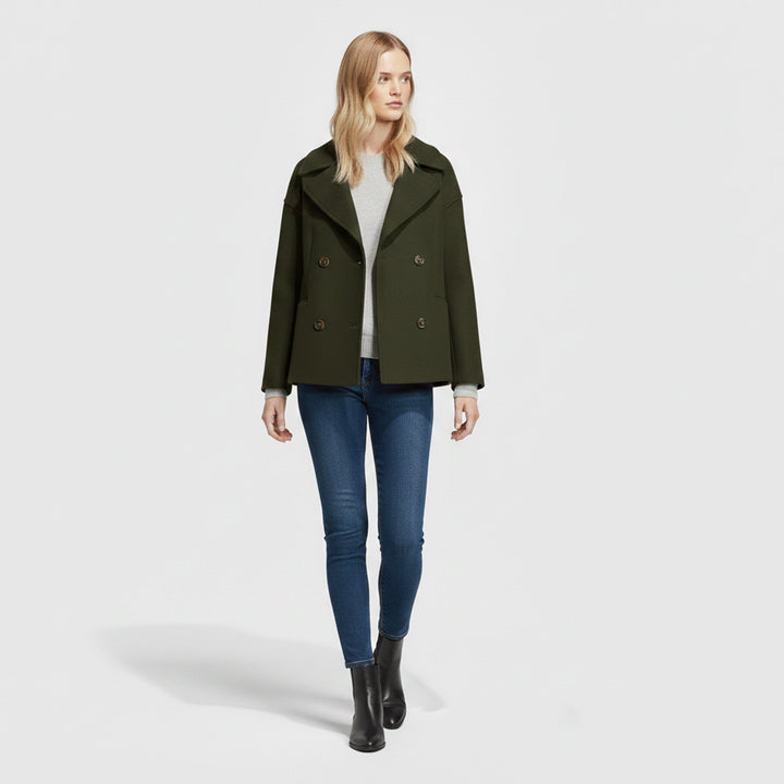 Women's Cropped Soft-Knit Blazer – Effortless Smart-Casual