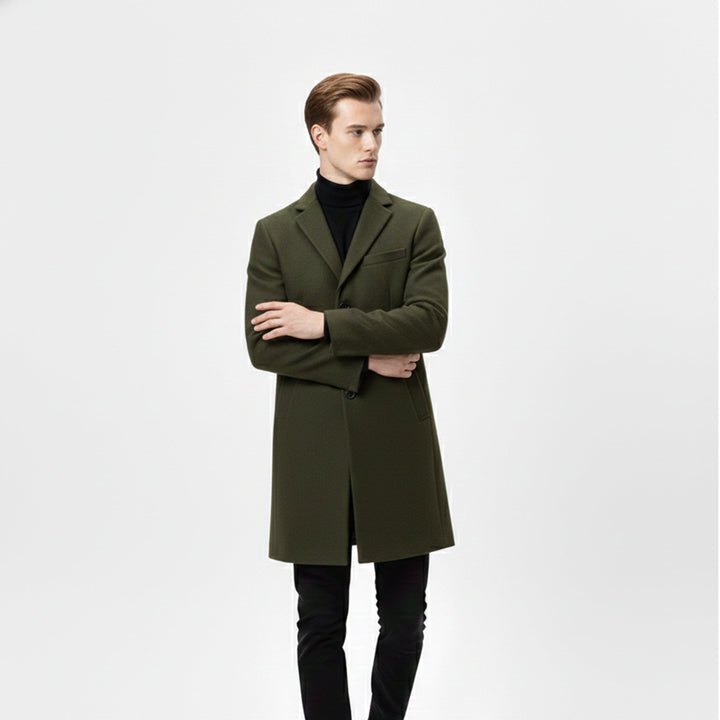 Men’s Old Money Long Coat – Winter Layer