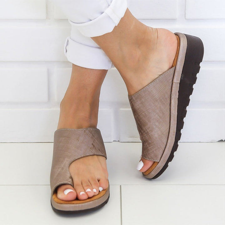 Orthopedic Wedge Sandal Wide Fit - Arch Support Bunion Corrector