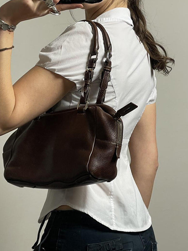 Corset Shirt - Fitted Bust Cup V-Neck Cotton Top