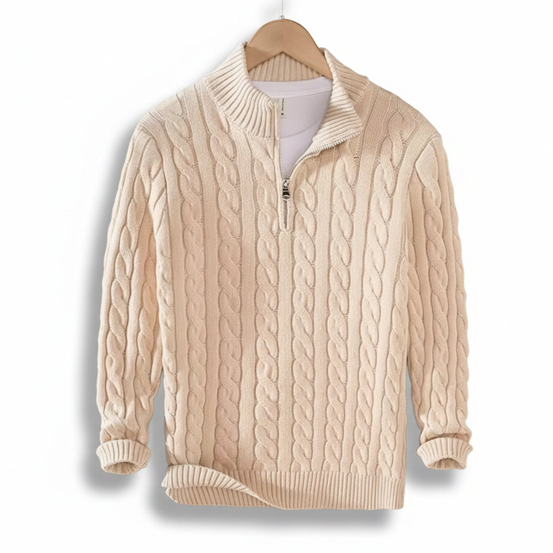 Men’s Quarter-Zip Pullover – Casual Winter Layer