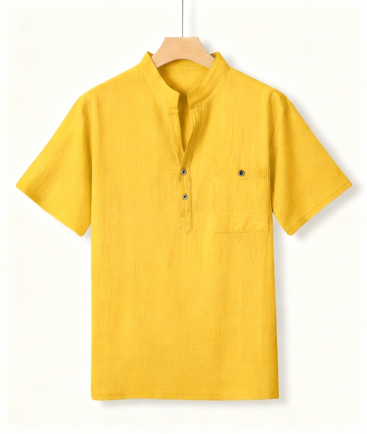 Men’s Linen Shirt - Lightweight Breathable Everyday Style
